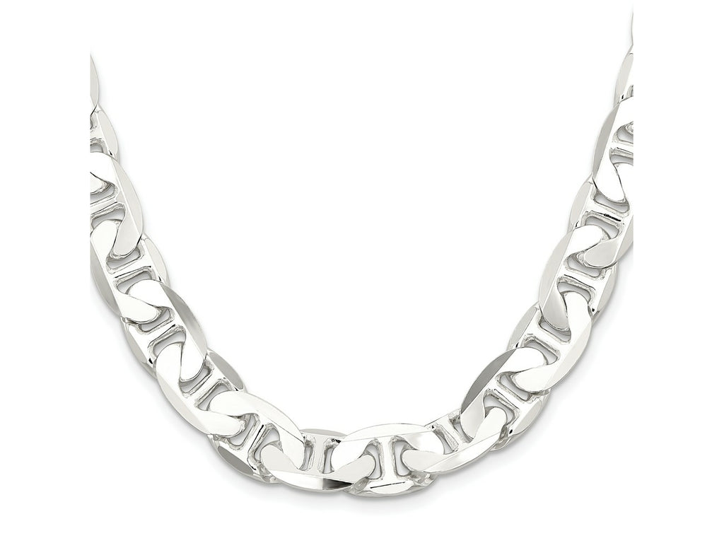 FJC Finejewelers 925 Sterling Silver Flat Anchor Chain 24 Inches x 11.5 mm