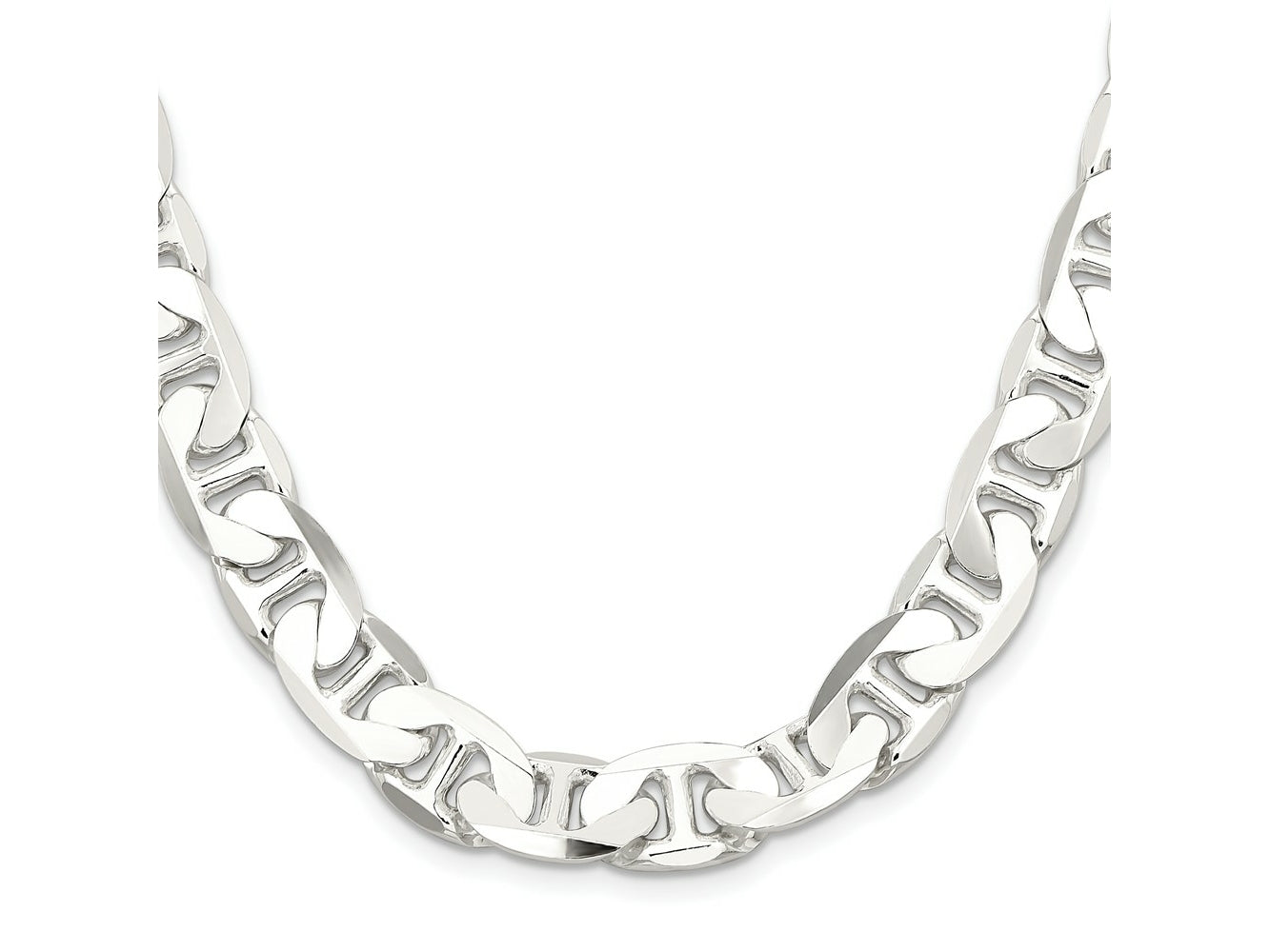 FJC Finejewelers 925 Sterling Silver Flat Anchor Bracelet Chain 9 Inches x 11.5 mm