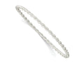 FJC Finejewelers 925 Sterling Silver Polished and Textured Twisted Slip-on Bangle 8 Inches x 3 mm