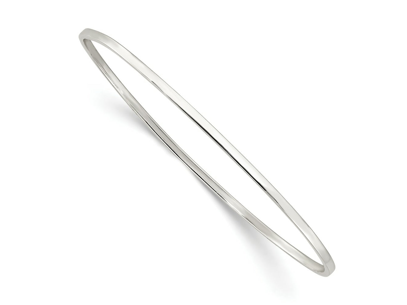 FJC Finejewelers 925 Sterling Silver Polished Slip-on Bangle 2 mm