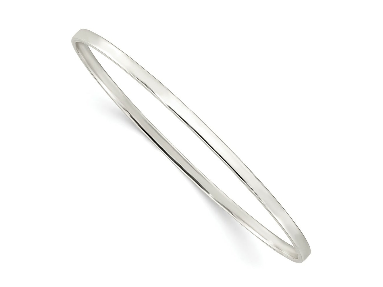 FJC Finejewelers 925 Sterling Silver Polished Slip-on Bangle 3 mm