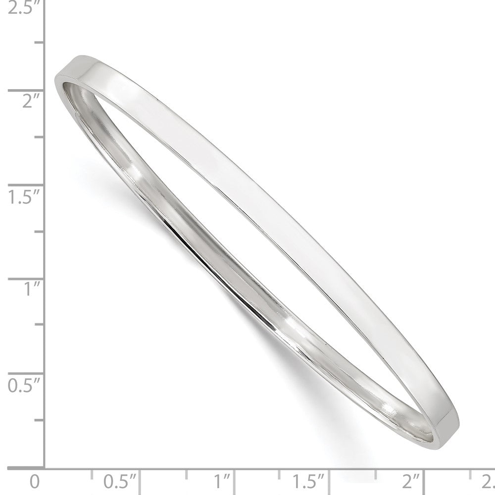 FJC Finejewelers 925 Sterling Silver Polished Slip-on Bangle 4 mm