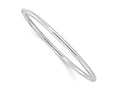 FJC Finejewelers 925 Sterling Silver Polished Hinged Round Bangle 3 mm