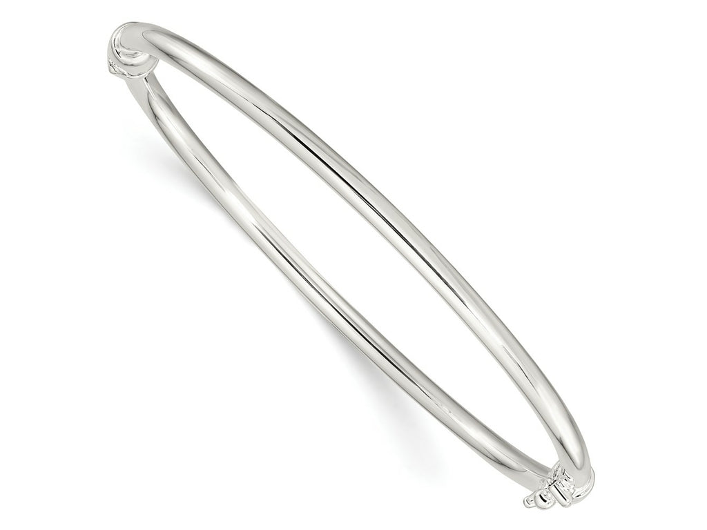 FJC Finejewelers 925 Sterling Silver Polished Hinged Bangle 2.95 mm