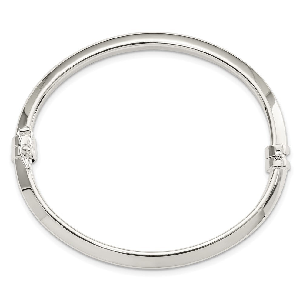 FJC Finejewelers 925 Sterling Silver Polished Hinged Bangle 4.5 mm