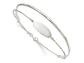 FJC Finejewelers 925 Sterling Silver Polished ID Bangle 10 mm