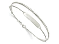 FJC Finejewelers 925 Sterling Silver Polished ID Bangle 6 mm