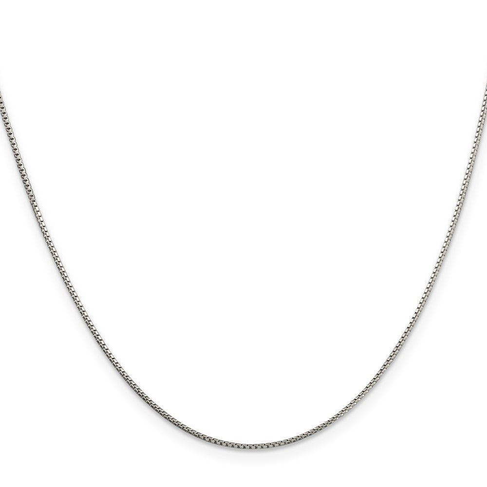 FJC Finejewelers 925 Sterling Silver 8 Sided with 2 in ext. Box Chain 20 Inches x 1 mm