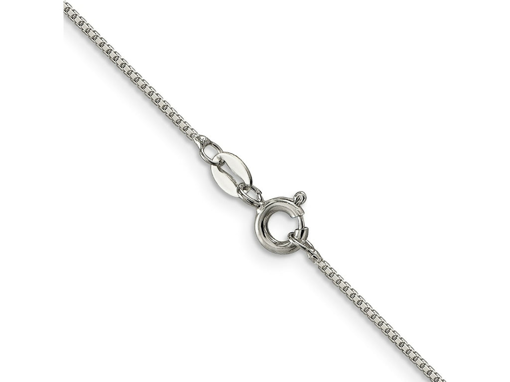 FJC Finejewelers 925 Sterling Silver 8 Sided with 2 in ext. Box Chain 20 Inches x 1 mm