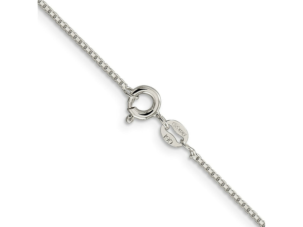 FJC Finejewelers 925 Sterling Silver 8 Sided Box Chain 18 Inches x 1.15 mm