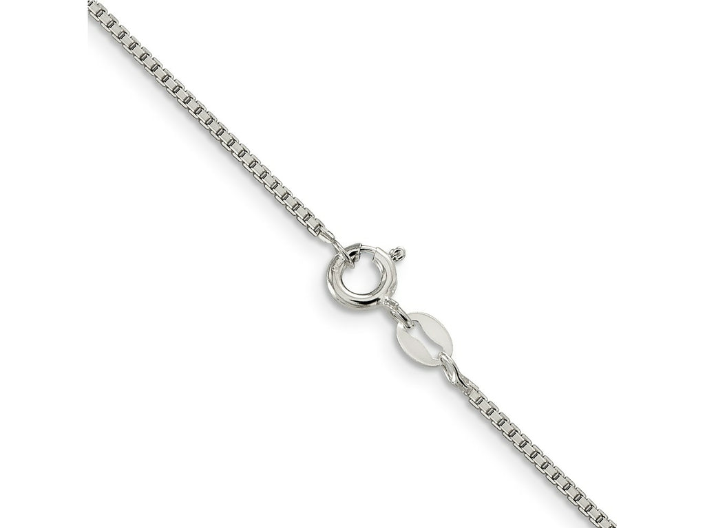 FJC Finejewelers 925 Sterling Silver 8 Sided Box Chain 18 Inches x 1.25 mm