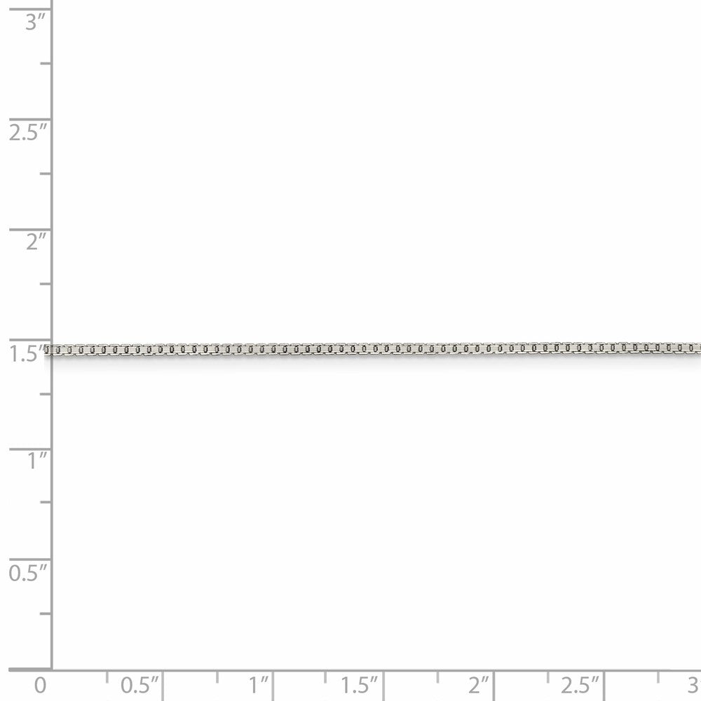 FJC Finejewelers 925 Sterling Silver 8 Sided Box Chain 24 Inches x 1.25 mm