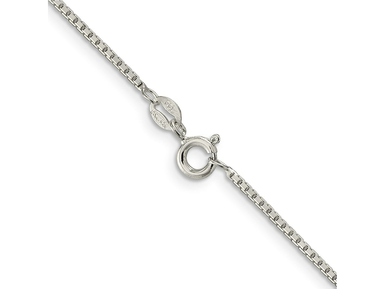 FJC Finejewelers 925 Sterling Silver 8 Sided Box Chain 18 Inches x 1.35 mm