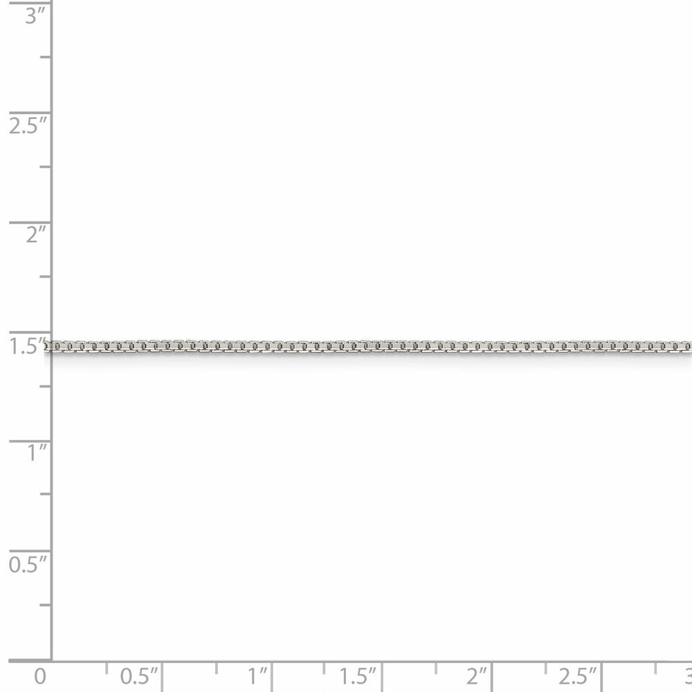 FJC Finejewelers 925 Sterling Silver 8 Sided Box Chain 24 Inches x 1.35 mm