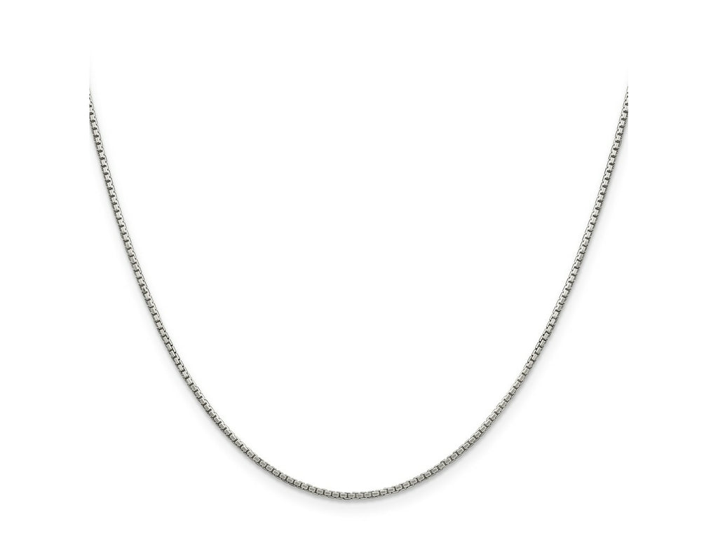FJC Finejewelers 925 Sterling Silver 8 Sided Box Chain 24 Inches x 1.35 mm