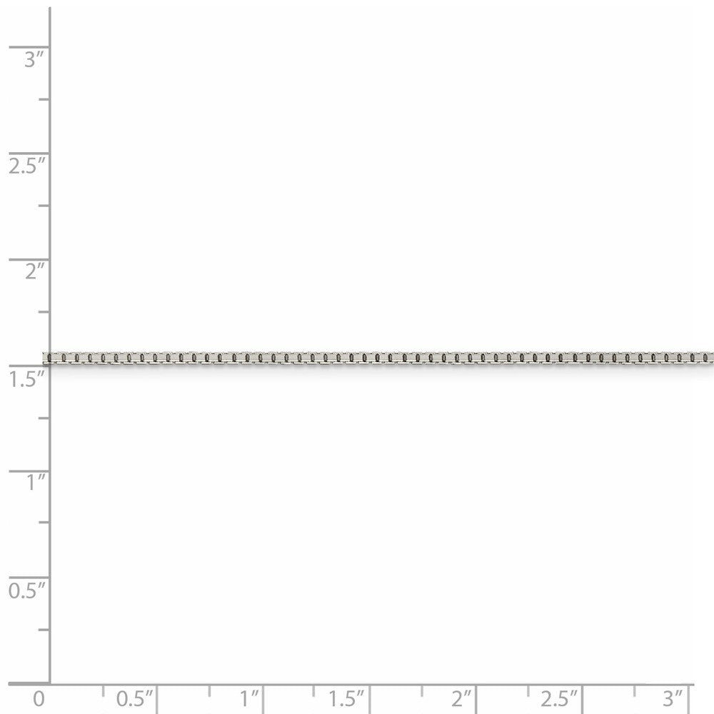 FJC Finejewelers 925 Sterling Silver 8 Sided Box Chain 18 Inches x 1.5 mm