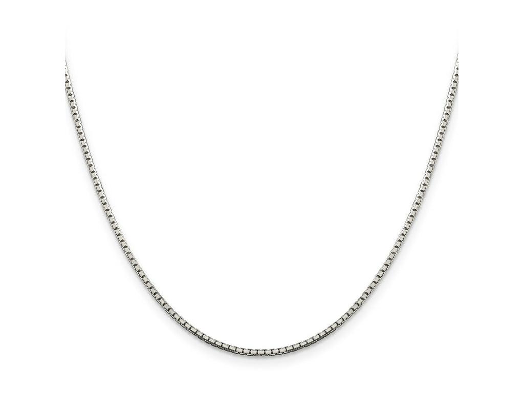 FJC Finejewelers 925 Sterling Silver 8 Sided Box Chain 18 Inches x 1.5 mm