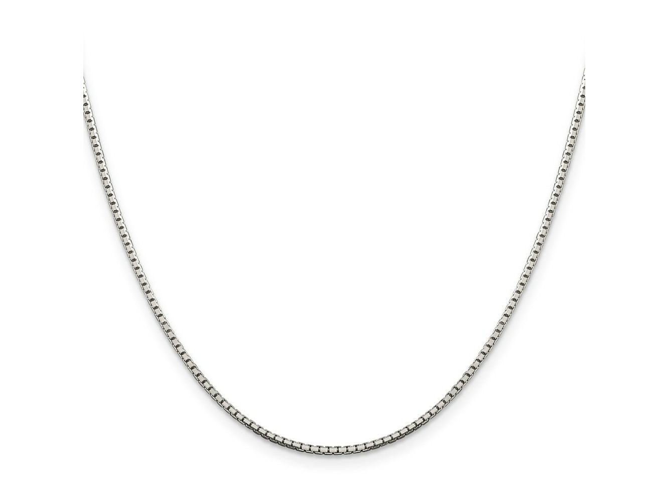 FJC Finejewelers 925 Sterling Silver 8 Sided Box Chain 20 Inches x 1.5 mm
