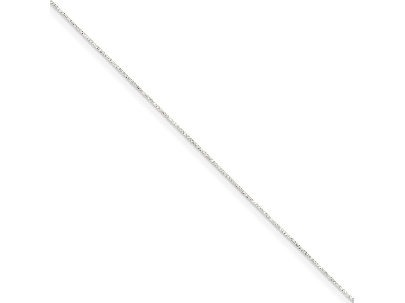 FJC Finejewelers 925 Sterling Silver .6 Box Chain Anklet 9 Inches x 0 mm
