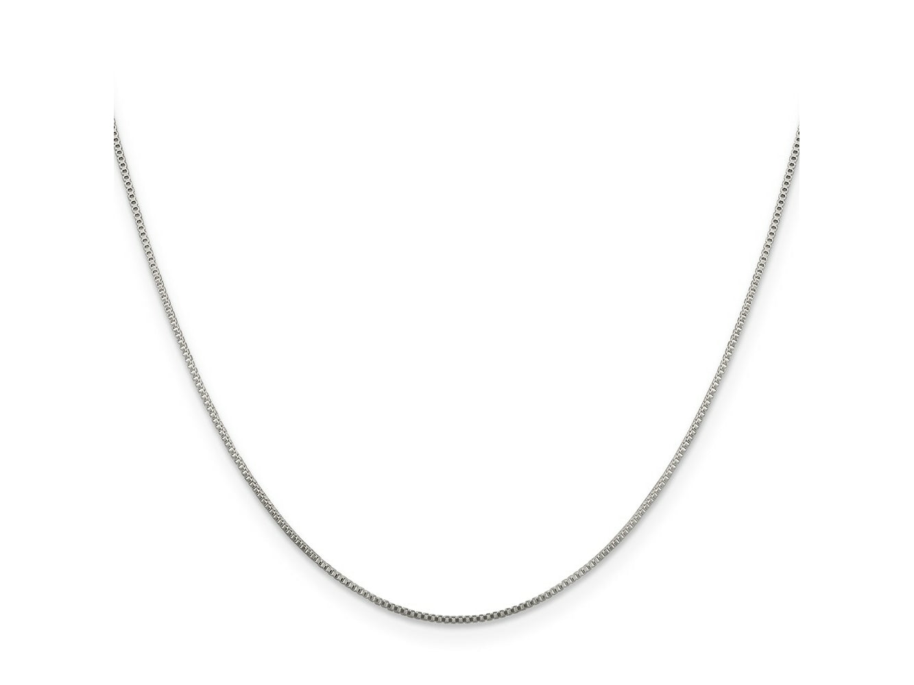 FJC Finejewelers 925 Sterling Silver Box Chain 18 Inches x 0.8 mm