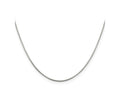 FJC Finejewelers 925 Sterling Silver Rhodium Plated Box Chain 14 Inches x 0.8 mm