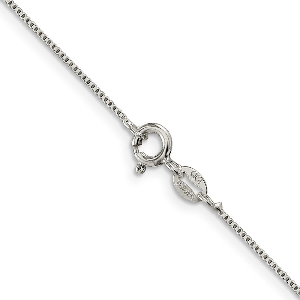 FJC Finejewelers 925 Sterling Silver Rhodium Plated Box Chain 26 Inches x 0.8 mm