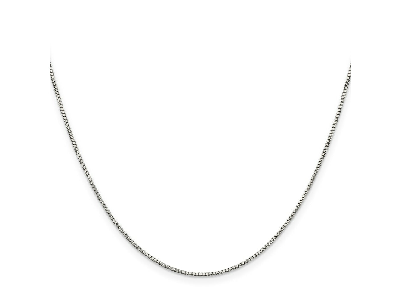 FJC Finejewelers 925 Sterling Silver Box Chain 24 Inches x 0.9 mm