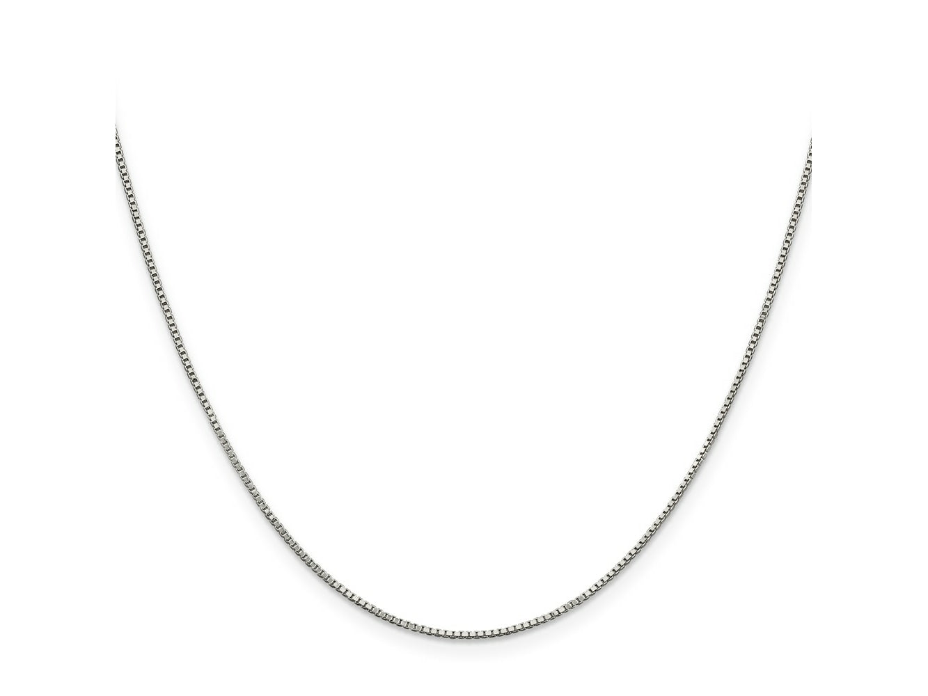 FJC Finejewelers 925 Sterling Silver Rhodium Plated Box Chain 14 Inches x 0.9 mm