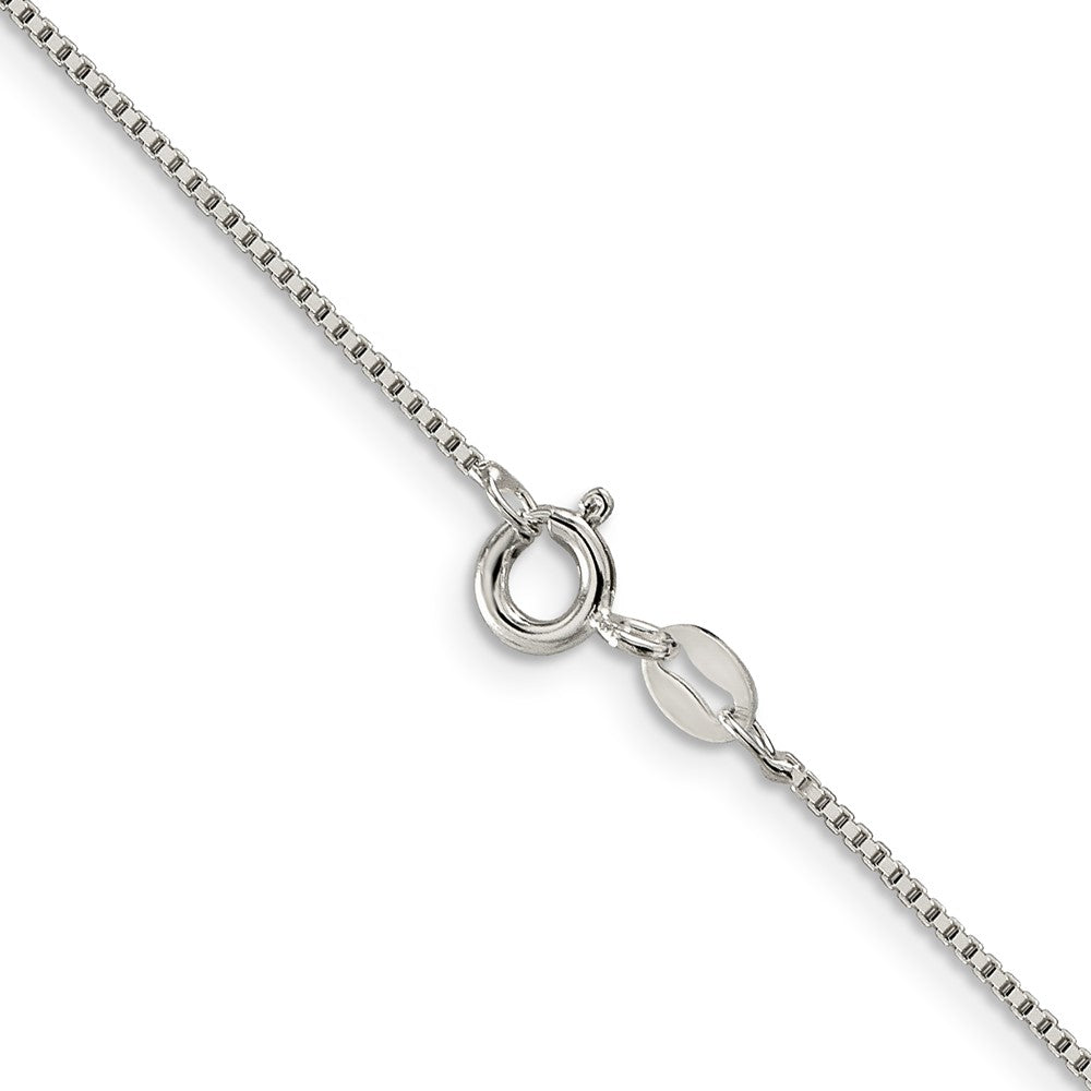 FJC Finejewelers 925 Sterling Silver Rhodium Plated Box Chain 28 Inches x 0.9 mm
