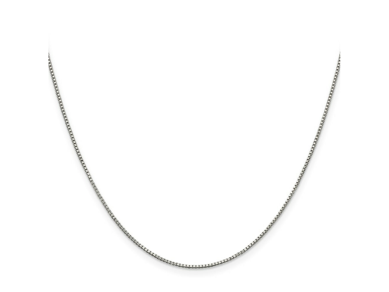 FJC Finejewelers 925 Sterling Silver Rhodium Plated Box Chain with 4in ext. 22 Inches x 0.9 mm