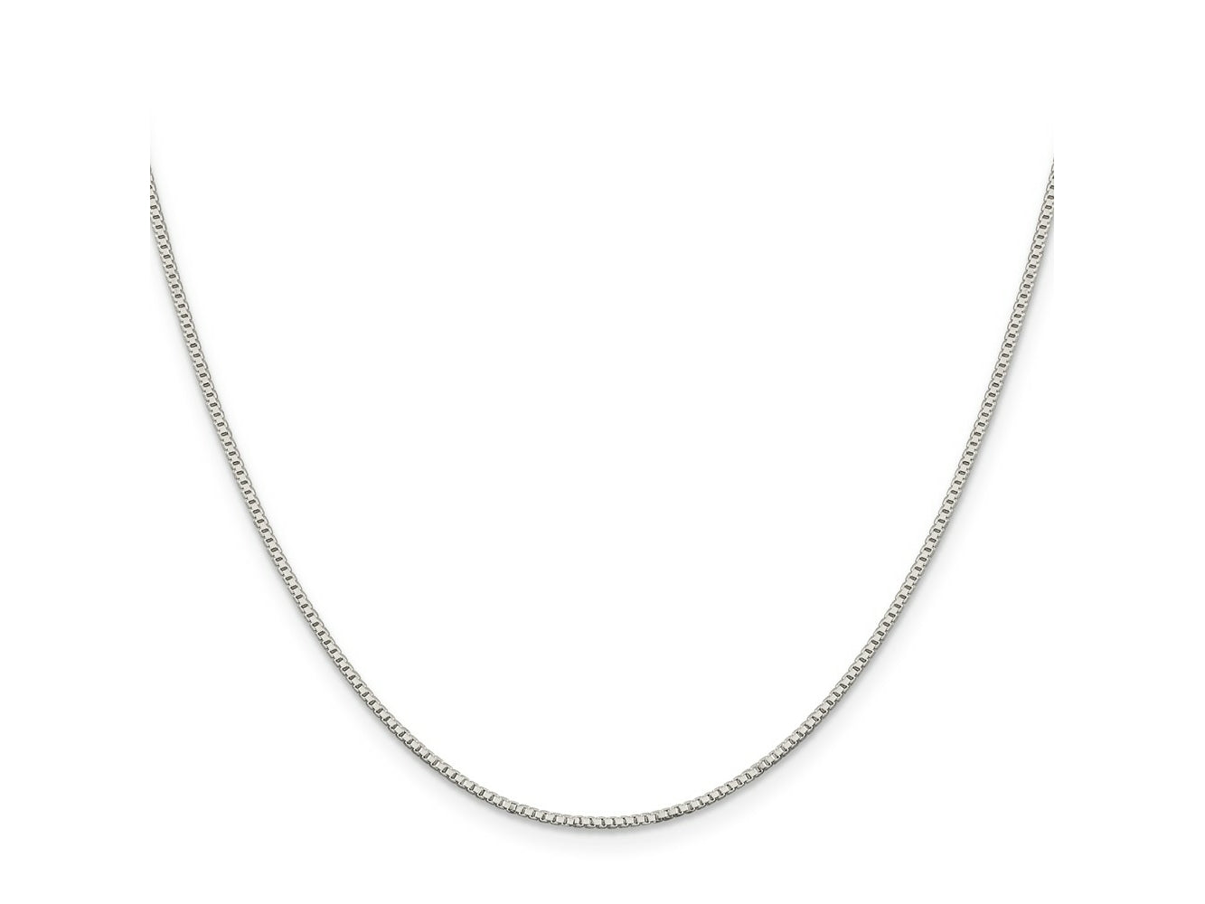 FJC Finejewelers 925 Sterling Silver Rhodium Plated Box Chain 28 Inches x 1.1 mm