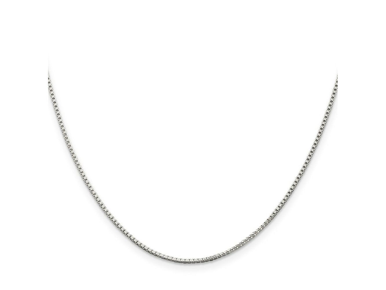 FJC Finejewelers 925 Sterling Silver Rhodium Plated Box Chain 26 Inches x 1.25 mm