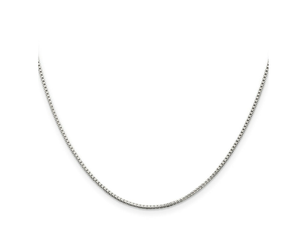 FJC Finejewelers 925 Sterling Silver Rhodium Plated Box Chain 28 Inches x 1.25 mm