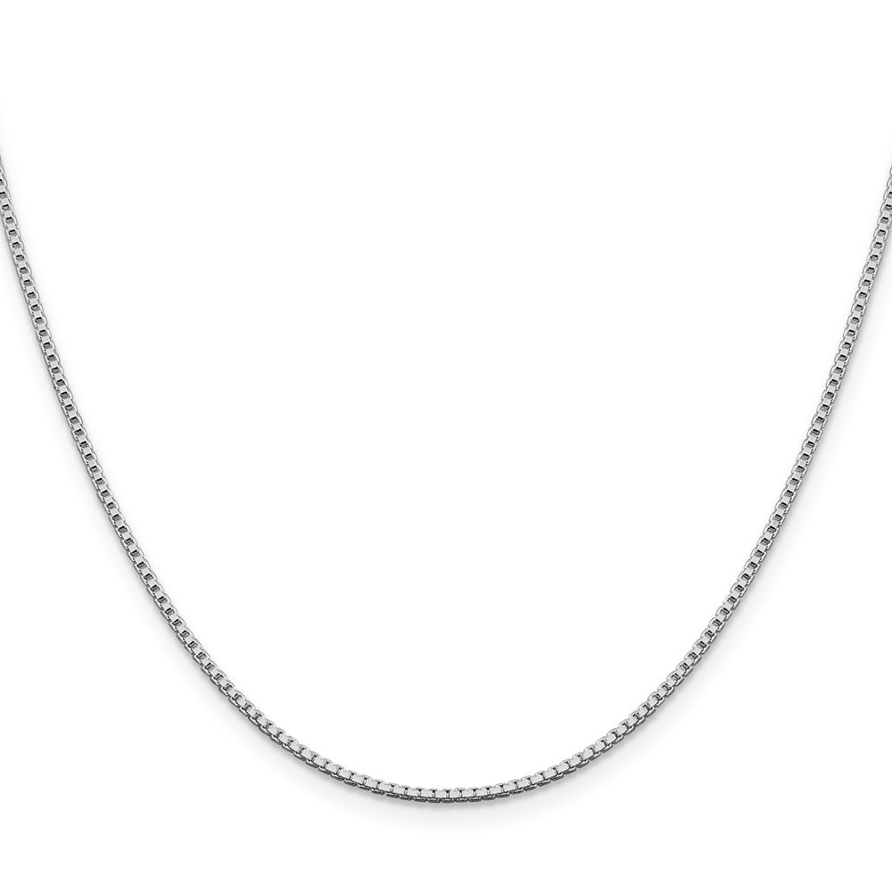 FJC Finejewelers 925 Sterling Silver Rhodium Plated Box Chain 26 Inches x 1.4 mm