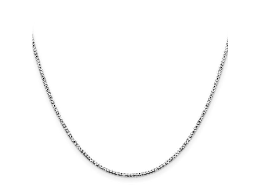 FJC Finejewelers 925 Sterling Silver Rhodium Plated Box Chain 26 Inches x 1.4 mm