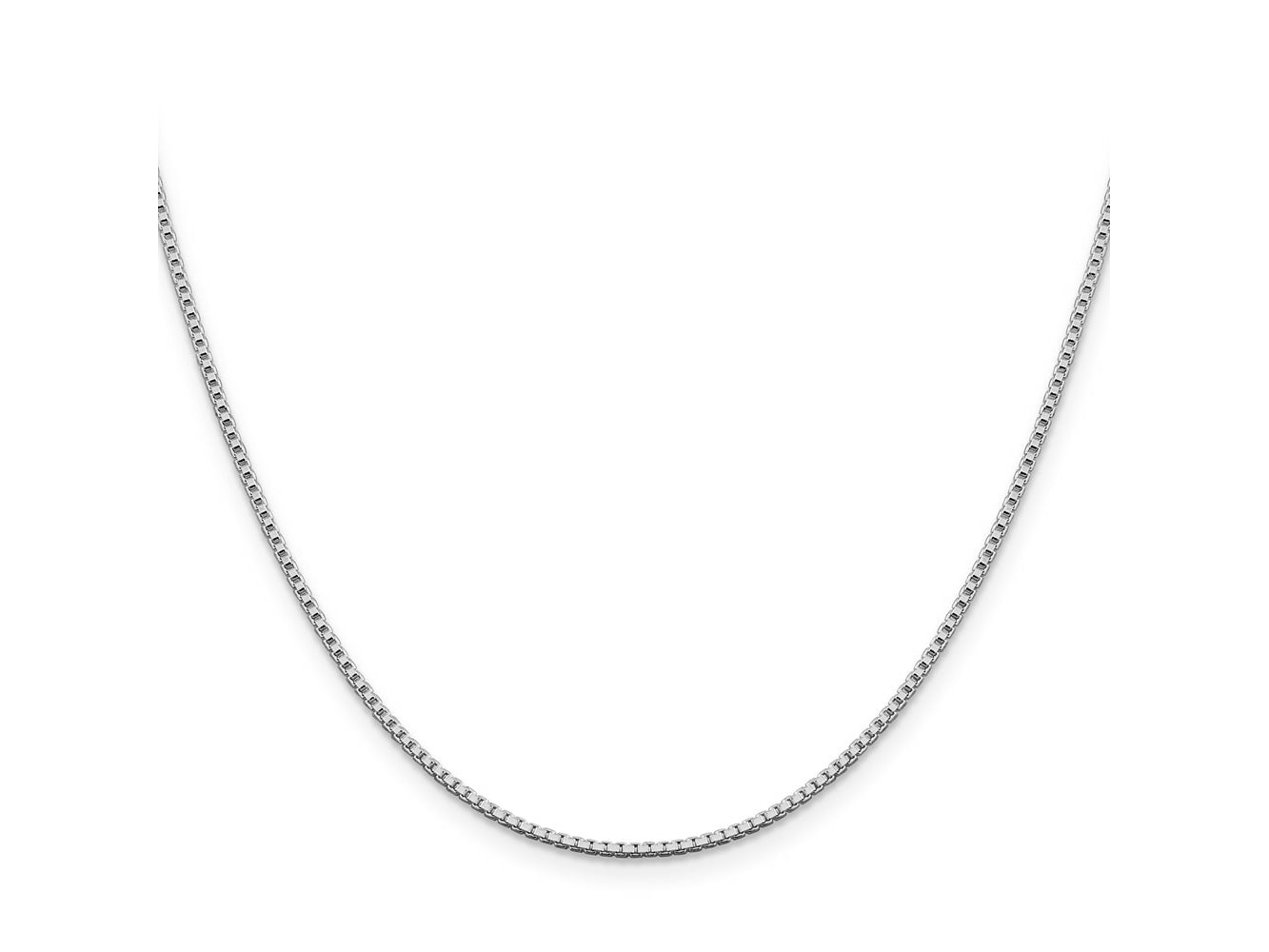 FJC Finejewelers 925 Sterling Silver Rhodium Plated Box Chain 26 Inches x 1.4 mm
