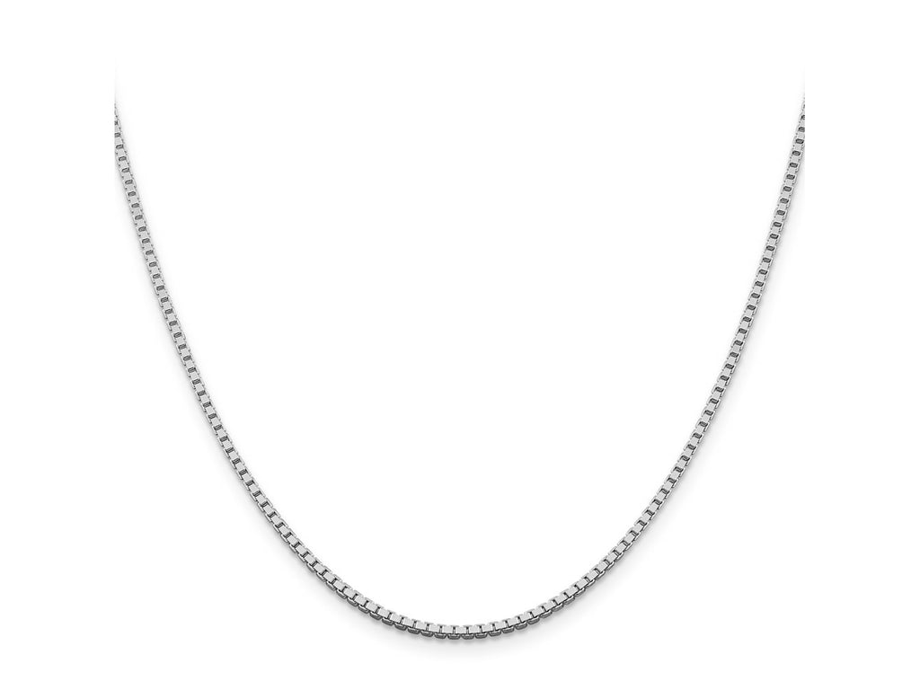 FJC Finejewelers 925 Sterling Silver Rhodium Plated Box Chain 16 Inches x 1.75 mm