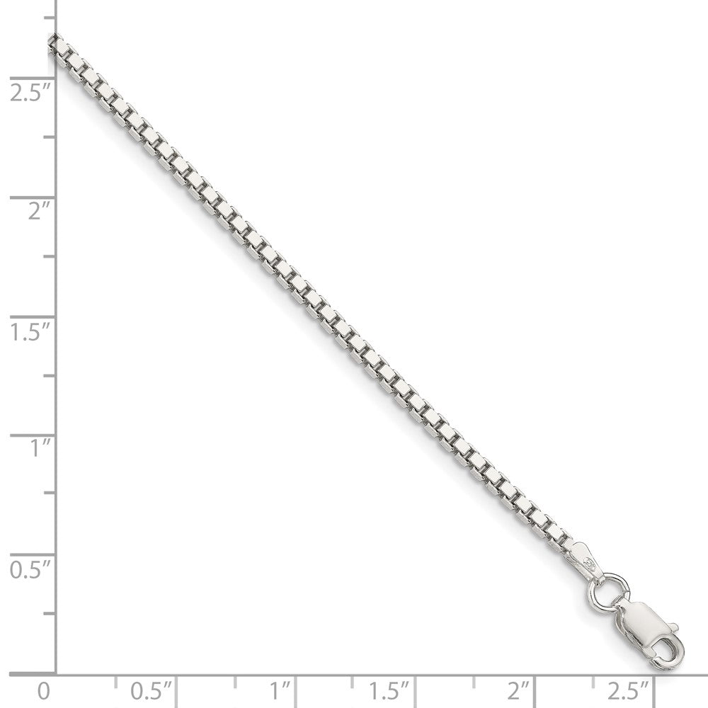 FJC Finejewelers 925 Sterling Silver Box Bracelet Chain 8 Inches x 1.9 mm