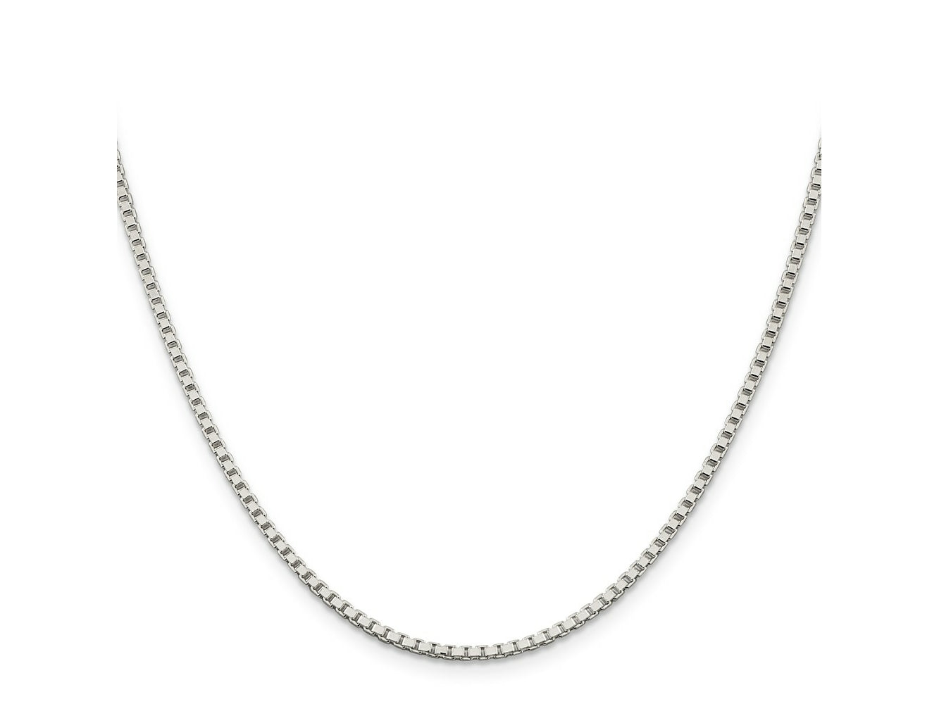 FJC Finejewelers 925 Sterling Silver Box Chain 24 Inches x 2 mm