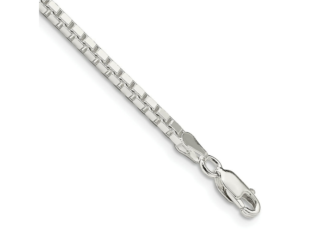 FJC Finejewelers 925 Sterling Silver Box Bracelet Chain 8 Inches x 2.5 mm