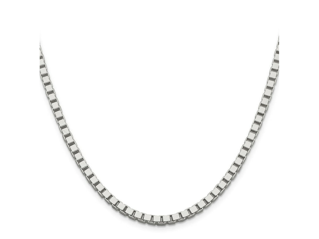FJC Finejewelers 925 Sterling Silver Box Chain 28 Inches x 3.75 mm