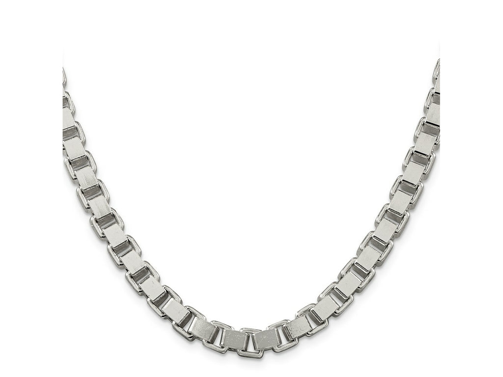 FJC Finejewelers 925 Sterling Silver Box Chain 24 Inches x 7 mm