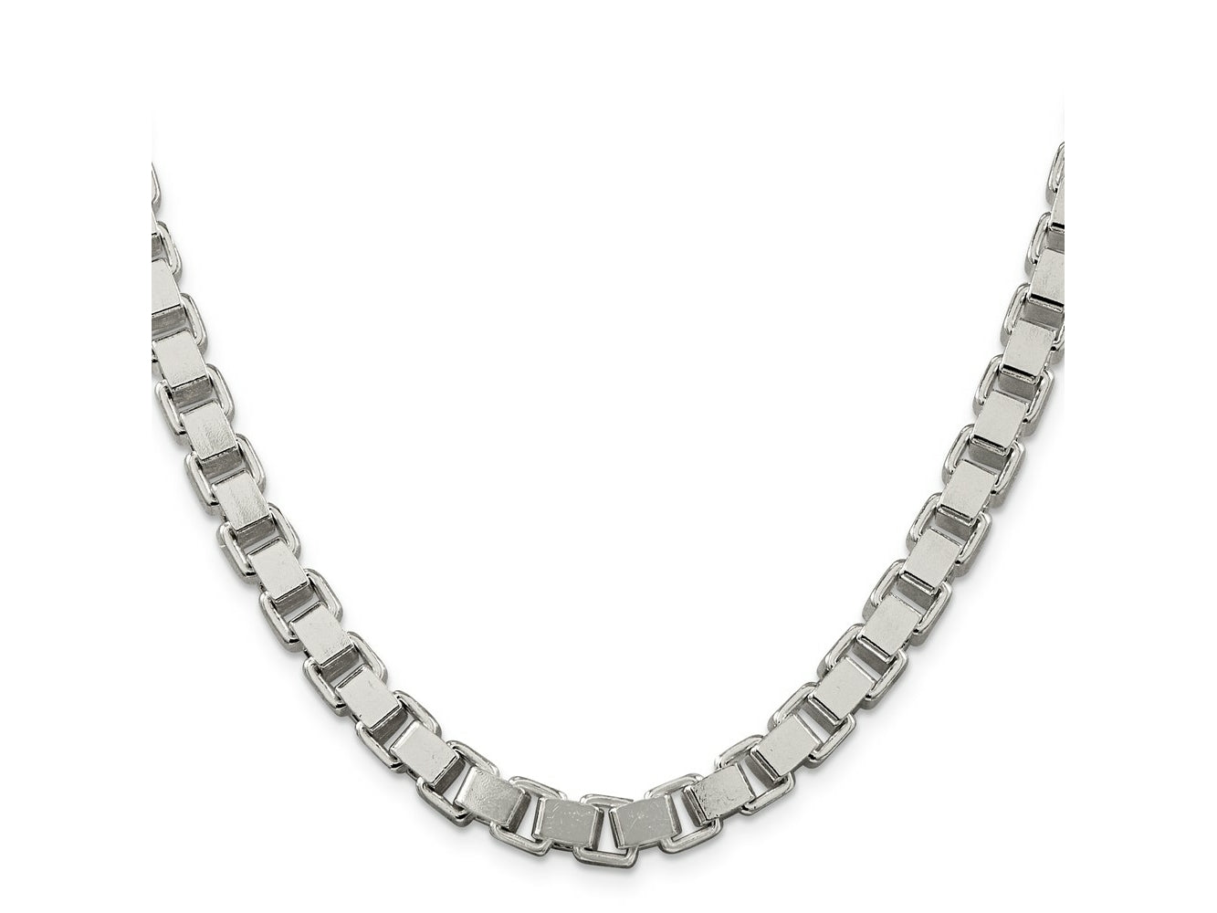 FJC Finejewelers 925 Sterling Silver Box Chain 26 Inches x 7 mm