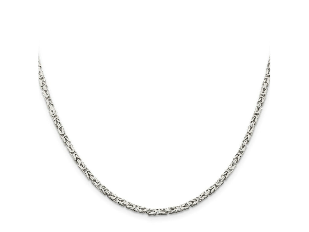FJC Finejewelers 925 Sterling Silver Byzantine Chain 20 Inches x 2.5 mm