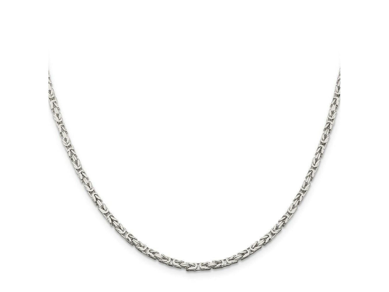 FJC Finejewelers 925 Sterling Silver Byzantine Chain 30 Inches x 2.5 mm