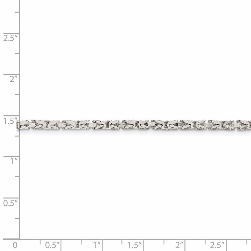FJC Finejewelers 925 Sterling Silver Byzantine Bracelet Chain 7 Inches x 2.5 mm