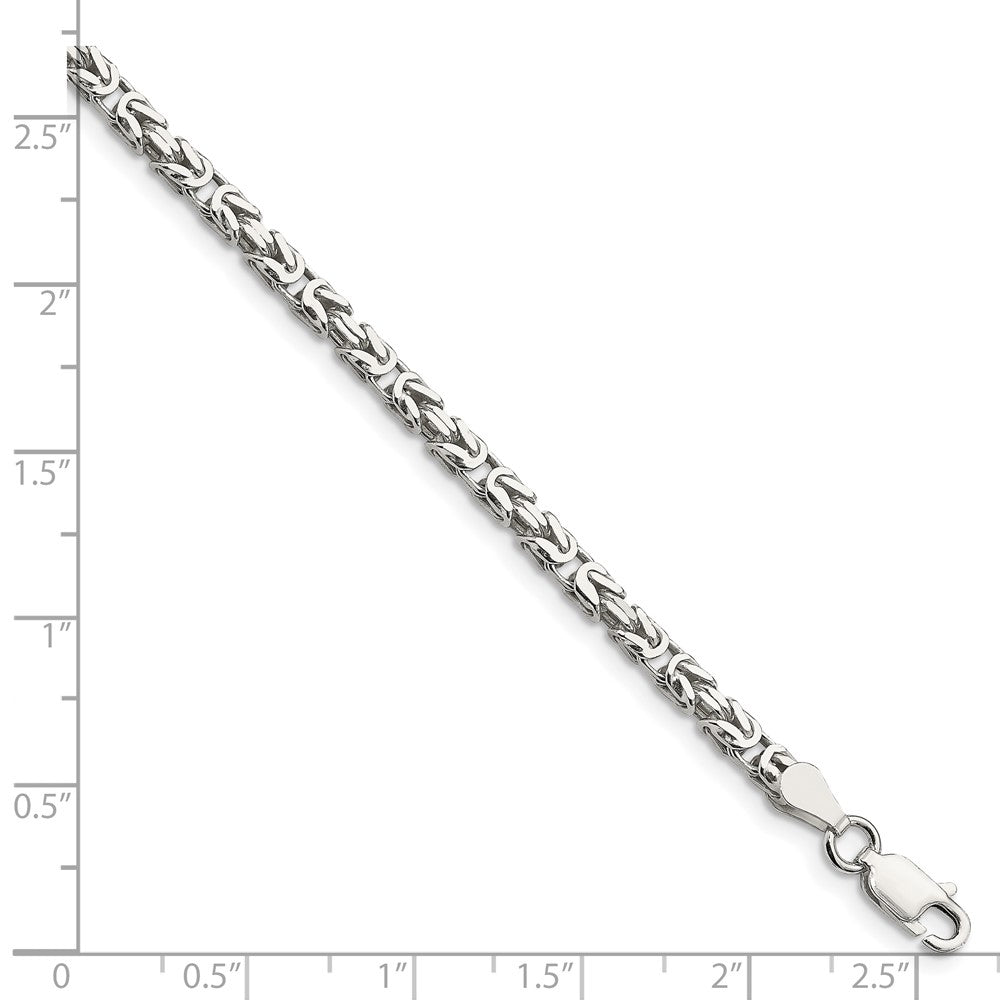 FJC Finejewelers 925 Sterling Silver Byzantine Bracelet Chain 8 Inches x 2.5 mm