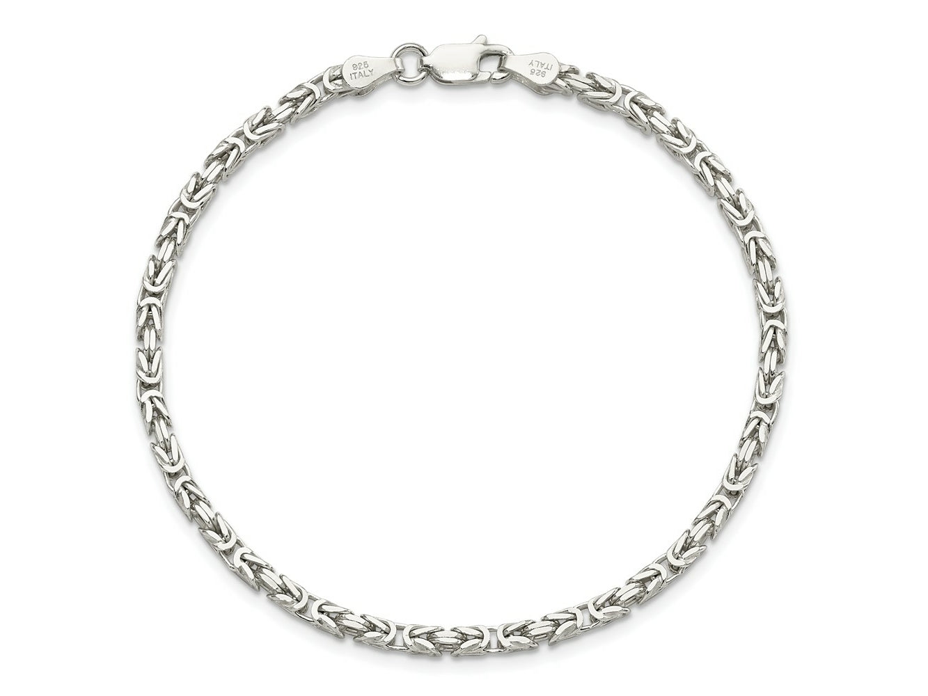FJC Finejewelers 925 Sterling Silver Byzantine Bracelet Chain 8 Inches x 2.5 mm
