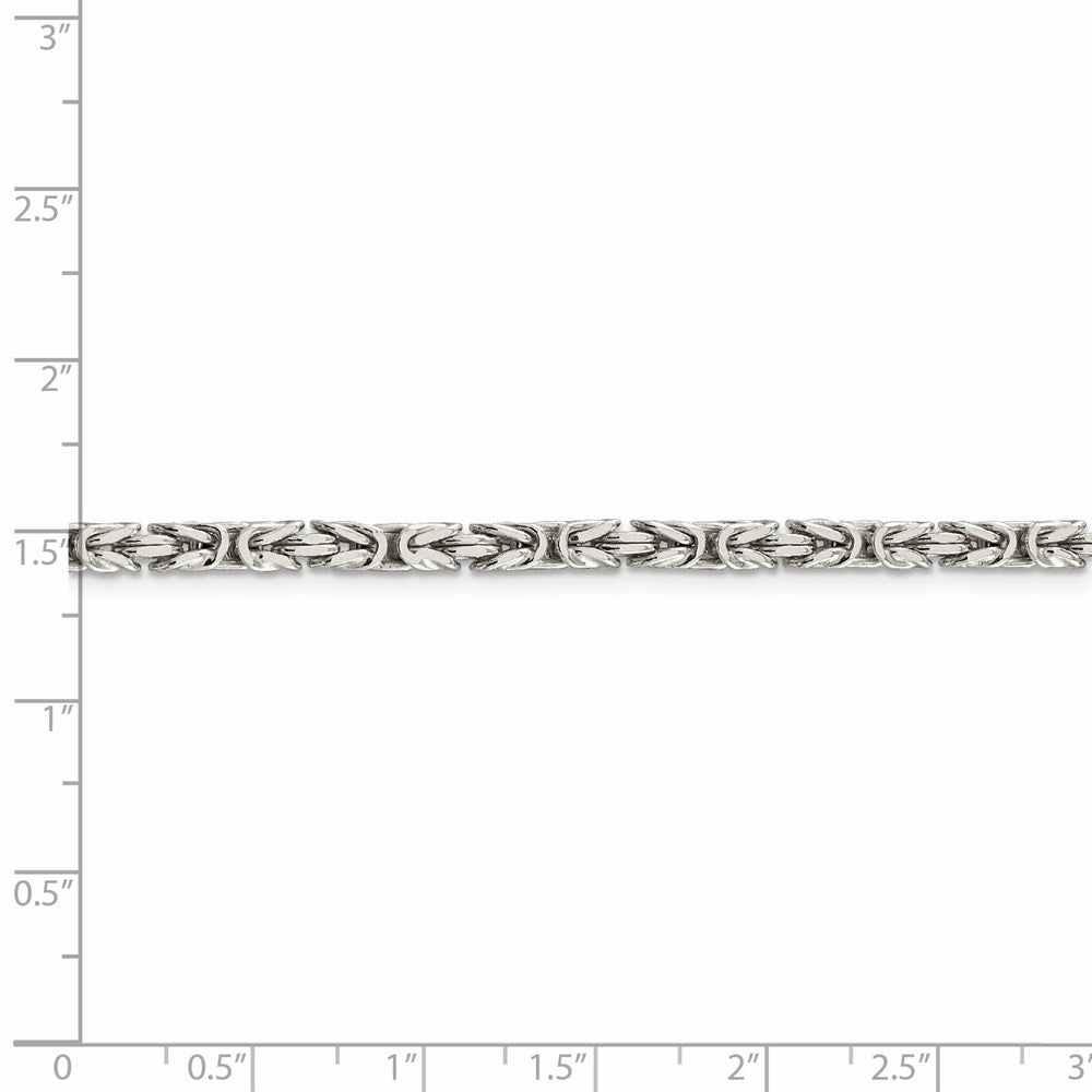 FJC Finejewelers 925 Sterling Silver Byzantine Chain 22 Inches x 3.25 mm