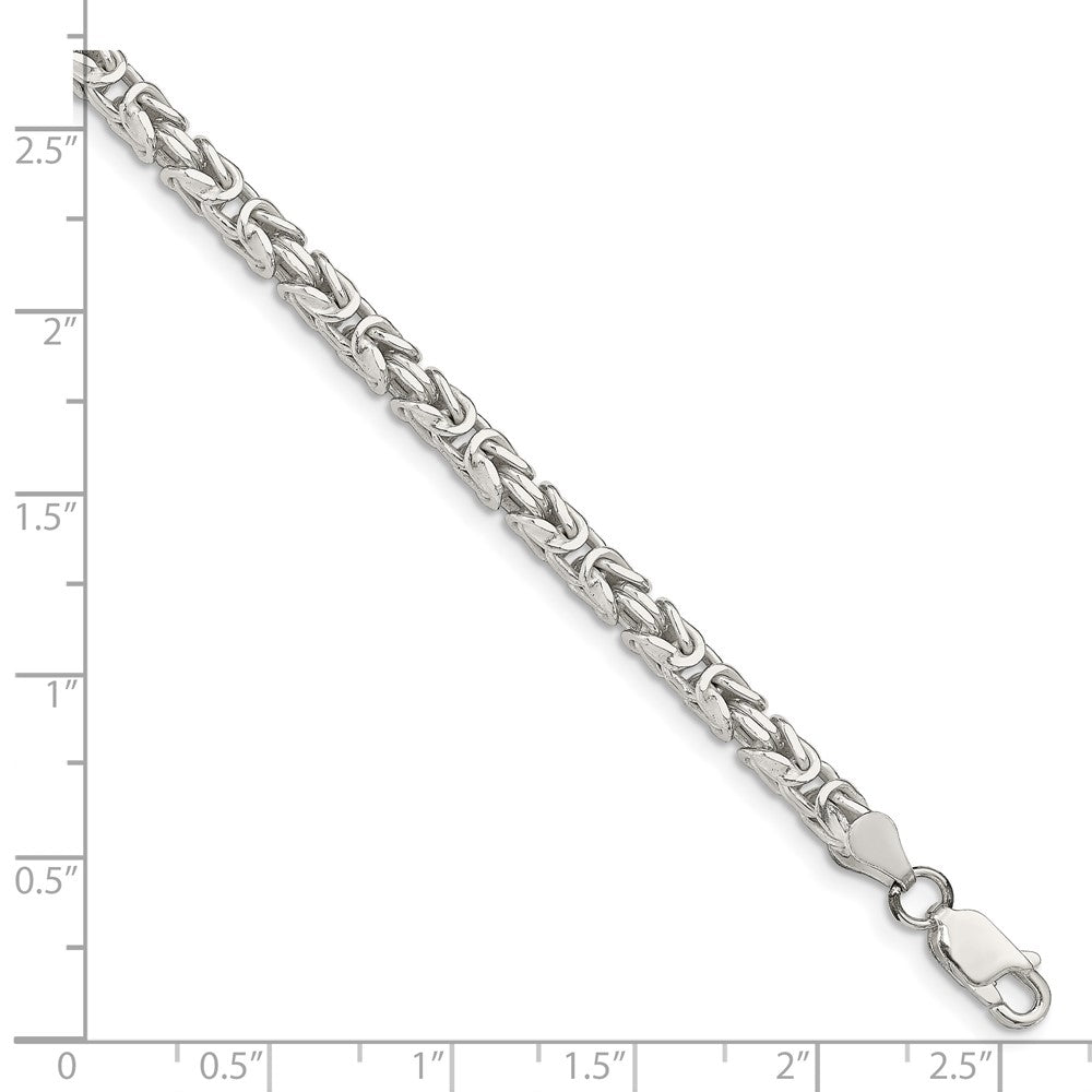 FJC Finejewelers 925 Sterling Silver Byzantine Bracelet Chain 8 Inches x 3.25 mm